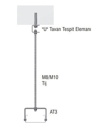 TMPY 8 tavan montaj elemanı