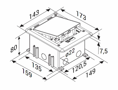 E-Line Mini: R-Box Ölçüleri