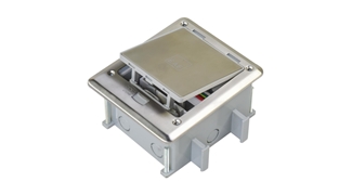 R-BOX Mini Seri Priz Kutusu - 6 Modül, IP66, Paslanmaz Metal Çerçeveli