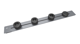 E-Flux Raylı Gömme Priz, 3 Şebeke, 1 USB Type A+C 20W (EFG750-IN)