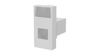 CAT3 RJ11 Telefon Soketi - Faceplate Montajlı, Beyaz (4 Kontak Keystone Jack)