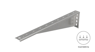 TS 600 - Duvar Tipi Kanal Taşıyıcı (2mm) -  Sıcak Daldırma