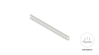 AT4 400 - Çift Tij Kanal Taşıyıcı (2mm) - Sıcak Daldırma