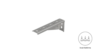 TS 400 - Duvar Tipi Kanal Taşıyıcı (2mm) -  Sıcak Daldırma