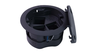 Grommet 6 Modül Priz Kutusu Füme