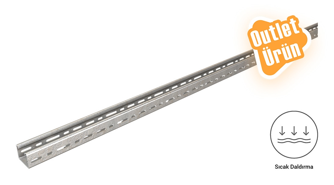 040 CTH 050 – Sıcak Daldırma Kablo Kanalı (050x40x0,8mm)