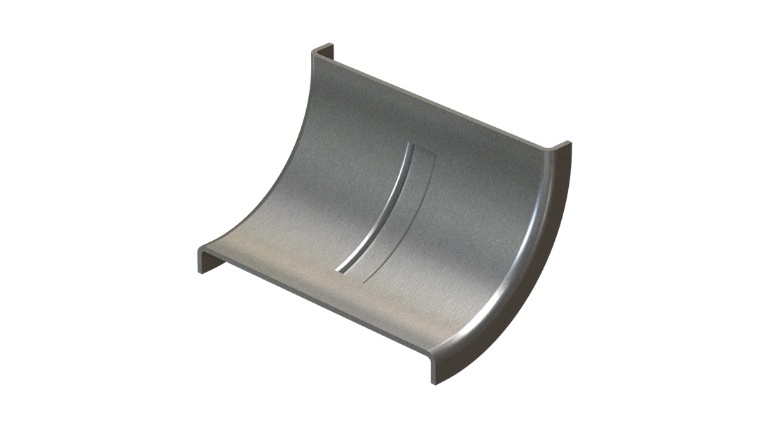 UKK 100 ID İç Bükey Dönüş Modülü Kapağı (1,2mm)