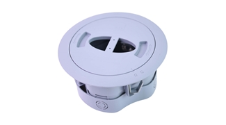 Grommet 6 Modül Flex Tip Priz Kutusu Gri