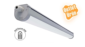 YPL Acil Kitli Etanj LED Armatür 40W 6500K 4400lm 1255mm 