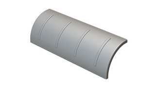 060 UKK 300 DD Dış Bükey Dönüş Modülü Kapağı R50 (1,2mm)