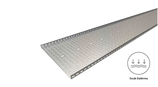 40 Cty 600 - Sıcak Daldırma  Kablo Kanalı (600X40X1,5mm)