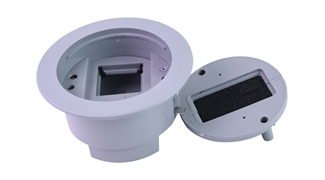 Grommet 3 Modül Prizli Komple Set Gri