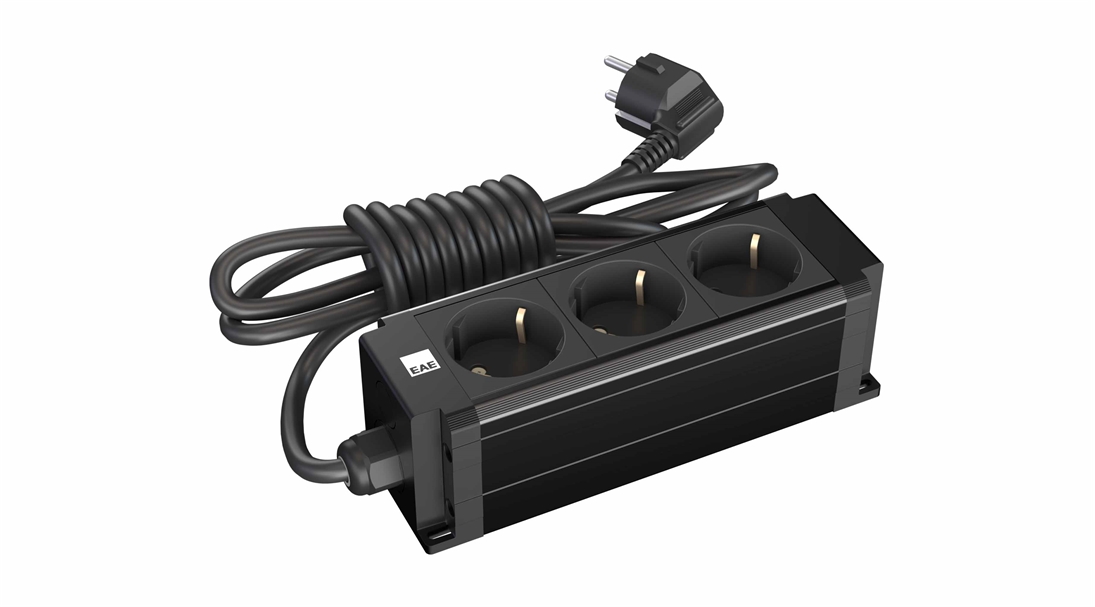 3 lü Grup Priz Siyah (STDK-S3)