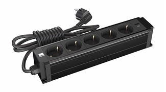 5 li Grup Priz USB Şarjlı Siyah (STDK-S5U)