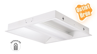 ENDİ Taş Yünü Tavan 60x60 LED Panel Armatür - Acil Kitli 34W 4000K